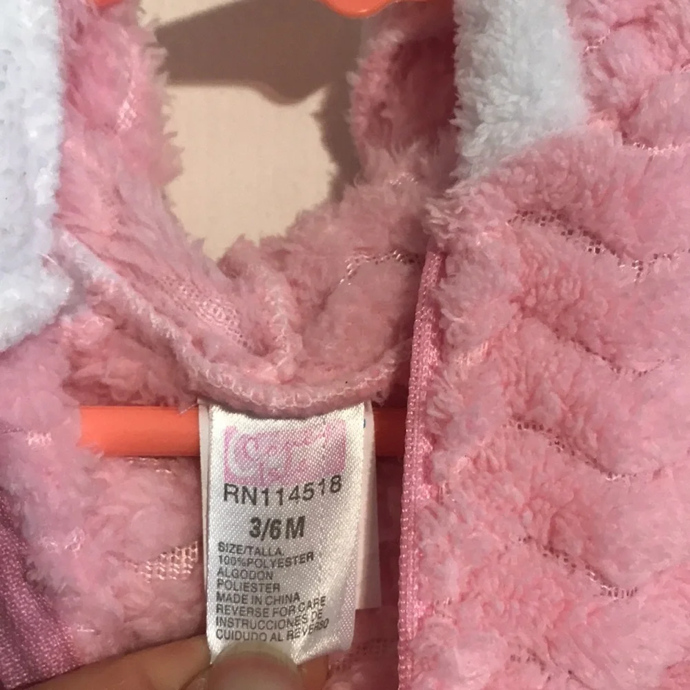 Infant Girl’s Soft Furry Sleeper